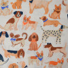 Popeline de coton Chiens - Calissone