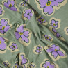 Jersey coton Abstract flower - Vert menthe - Calissone