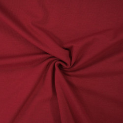 Plain cotton jersey - Burgundy - Calissone