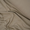 Plain cotton jersey - Sand beige - Calissone