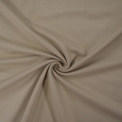Plain cotton jersey - Sand beige - Calissone