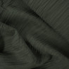 Tissu plissé froissé - Vert pin - Calissone