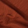 Tissu plissé froissé - Brique - Calissone