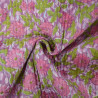 Double-sided quilted Block print - Rose bush - Calissone