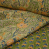 Double-sided quilted Block print - Khaki Bloom - Calissone
