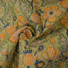 Double-sided quilted Block print - Khaki Bloom - Calissone