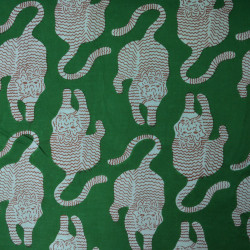 Tissu indienne Tigre vert - Calissone