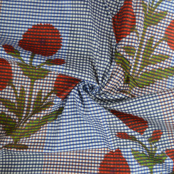 Indian fabric Patchwork Flower - Calissone