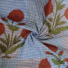 Indian fabric Patchwork Flower - Calissone