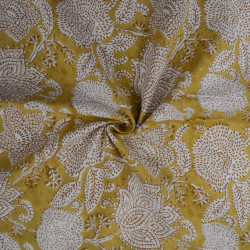 Tissu indienne cachemire - Ochre - Calissone