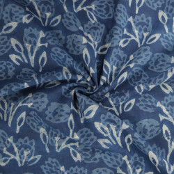 Tissu indienne floral - Full of blue - Calissone