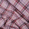 Flanelle de coton tartan - Rosa bonheur - Calissone