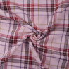 Flanelle de coton tartan - Rosa bonheur - Calissone