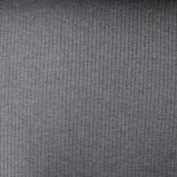 Maille côtelée lurex - Gris chiné - Calissone