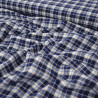 Tartan woven cotton - Navy blue - Calissone