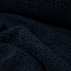 Sherpa - Molleton Fausse fourrure - Bleu marine - Calissone