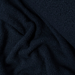 Sherpa - Molleton Fausse fourrure - Bleu marine - Calissone