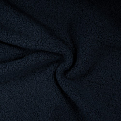 Sherpa - Faux fur fleece - Navy blue - Calissone