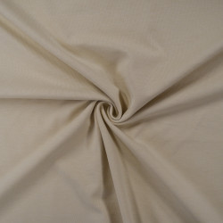 Jersey 100% coton uni - Beige clair - Calissone