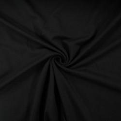 Jersey 100% coton uni - Noir - Calissone