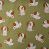 Sweat léger chiens mignons - Vert clair - Calissone