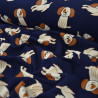 Sweat léger chiens mignons - Bleu marine - Calissone