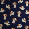 Sweat léger chiens mignons - Bleu marine - Calissone