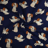Sweat léger chiens mignons - Bleu marine - Calissone