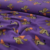 French terry imprimé Dogs and Love - Purple - Calissone