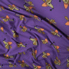 French terry imprimé Dogs and Love - Purple - Calissone