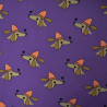 French terry imprimé Dogs and Love - Purple - Calissone