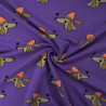 French terry imprimé Dogs and Love - Purple - Calissone