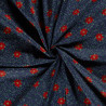 Christmas Cotton Poplin -Navy Blue - Calissone