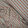 Lurex striped jersey - Terracotta and green - Calissone