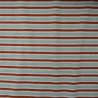 Lurex striped jersey - Terracotta and green - Calissone