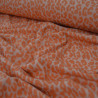 Maille jacquard léopard - Orange - Calissone