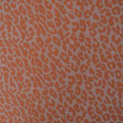 Maille jacquard léopard - Orange - Calissone