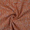 Maille jacquard léopard - Orange - Calissone