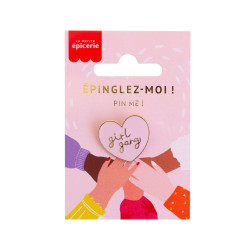 Broche pin's émaillé Girl gang - Calissone