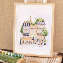 Kit de peinture au numéro - Paris par Sabina Fenn - Calissone