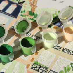 Kit de peinture au numéro - Paris par Sabina Fenn - Calissone