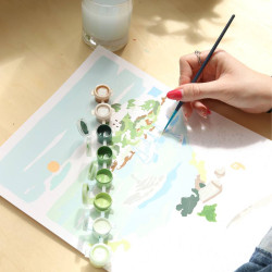 Kit de peinture au numéro - Balade dans les Calanques par Sabina Fenn - Calissone