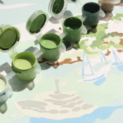 Paint by number kit - Walk in the Calanques by Sabina Fenn - Calissone