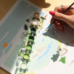 Kit de peinture au numéro - Balade dans les Calanques par Sabina Fenn - Calissone