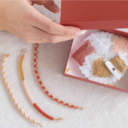 Kit DIY Bijouterie - Mes bracelets en Kumihimo - Calissone