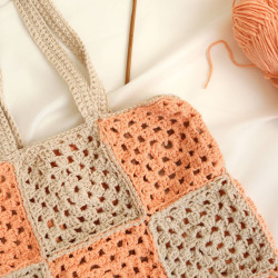Kit DIY Crochet - Mon sac en granny squares - Calissone