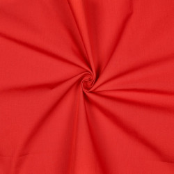 Popeline de coton - Rouge - Calissone