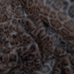 Faux Leopard Fur - Brown - Calissone