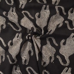 Tissu indienne Tigre noir - Calissone