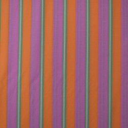 Striped viscose jersey - Pink and orange - Calissone